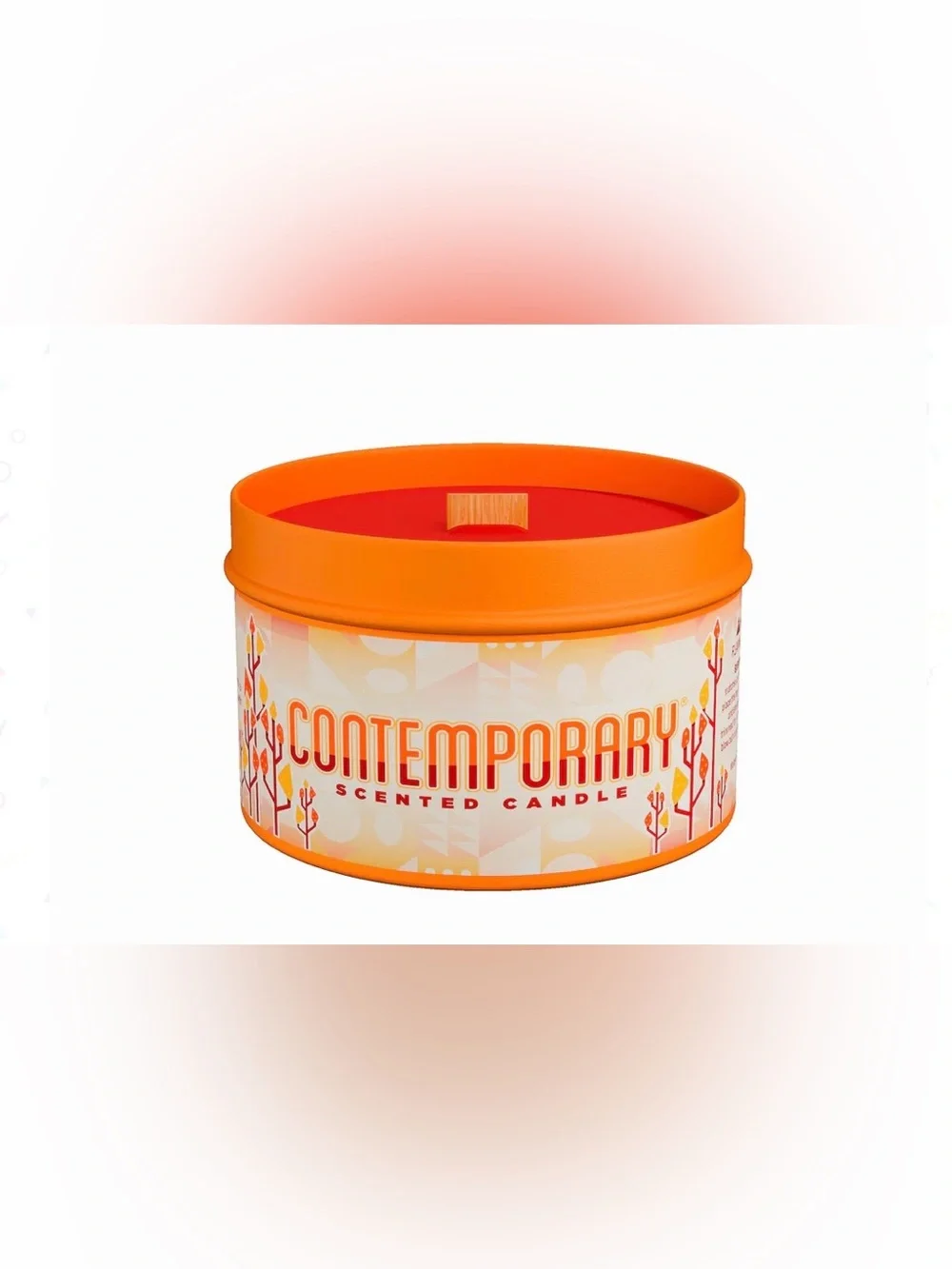 Contemporary Disney Scented Candle - Orange & Red. NWOT.